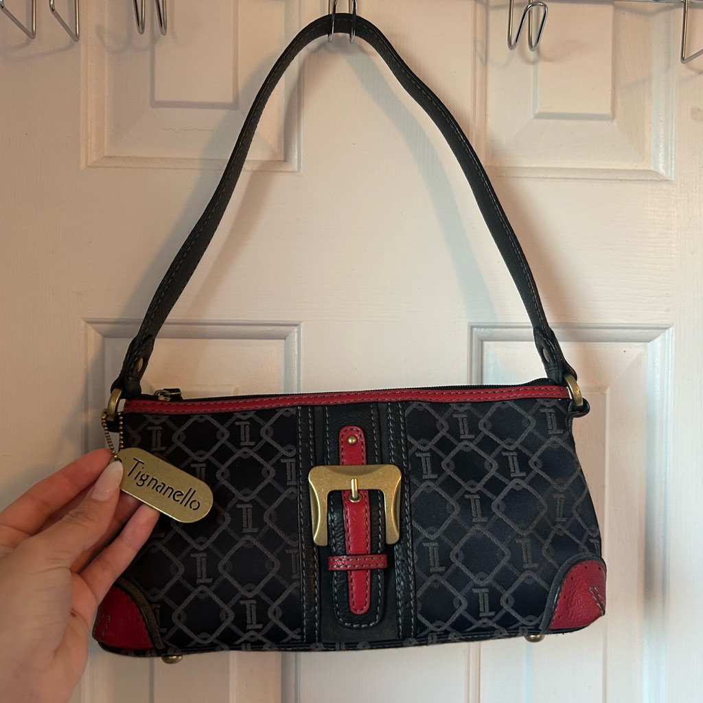 Authentic Rare Tignanello Shoulder Bag Great Condition